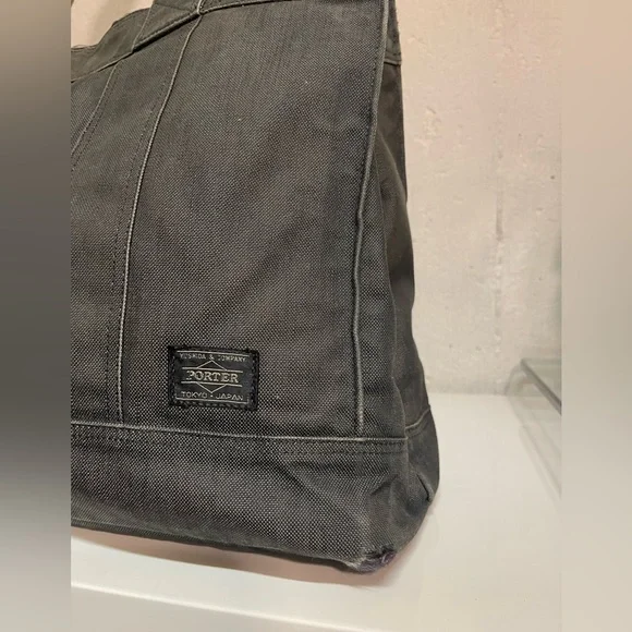 Porter Yoshida & Company Limited Tokyo Japan Canvas Black Shoulder Smoke Bag